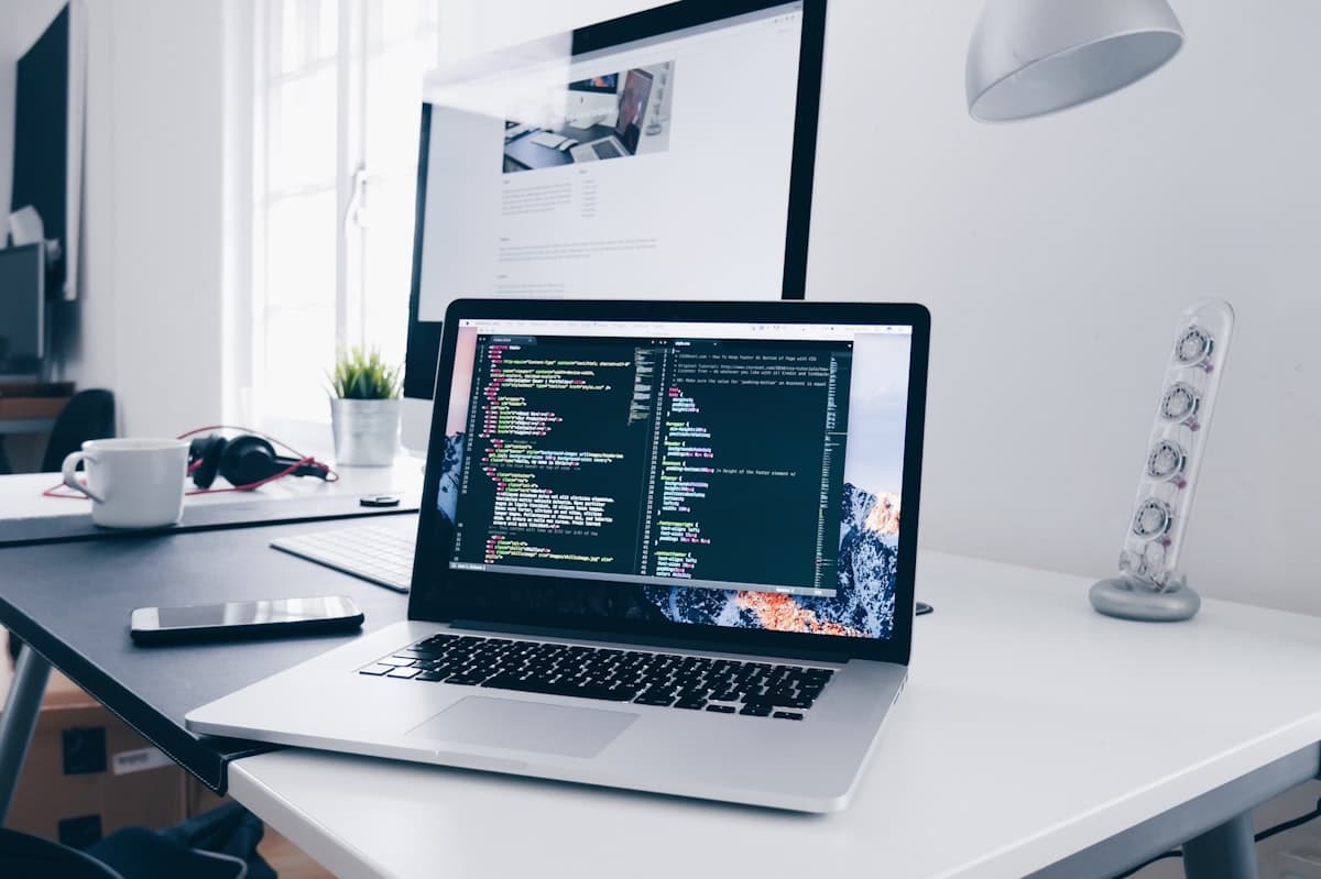 Modern technology workspace